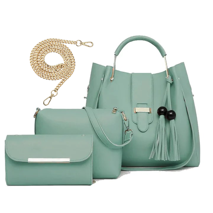 ALEXIA 3 PIECE Aqua HANDBAG SUMMER